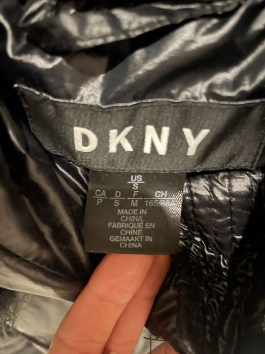 Kurtka zimowa damska puchowa DKNY DONNA KARAN NEW YORK rozm S