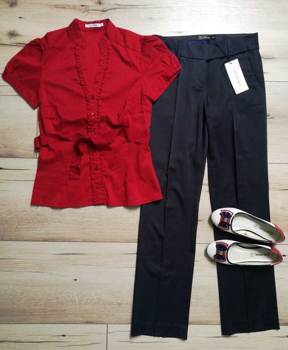 Nowe eleganckie spodnie w kant TOP SECRET s/m