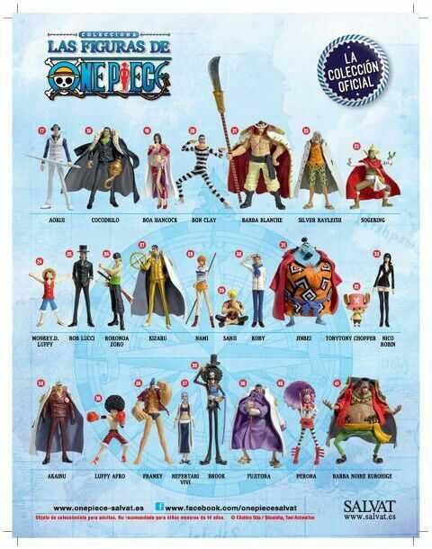 A colecção Oficial de miniaturas ONE PIECE da Salvat