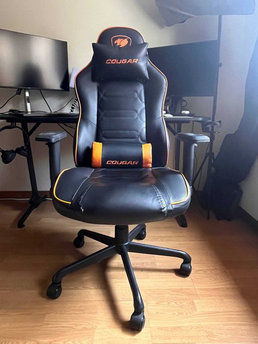 Cougar Fusion S Cadeira Gaming Preta/Laranja