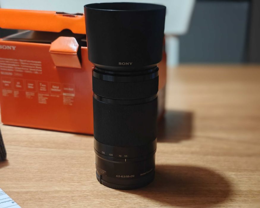 Sony 55-210 mm stan idealny okazja tele Sony E SEL55210