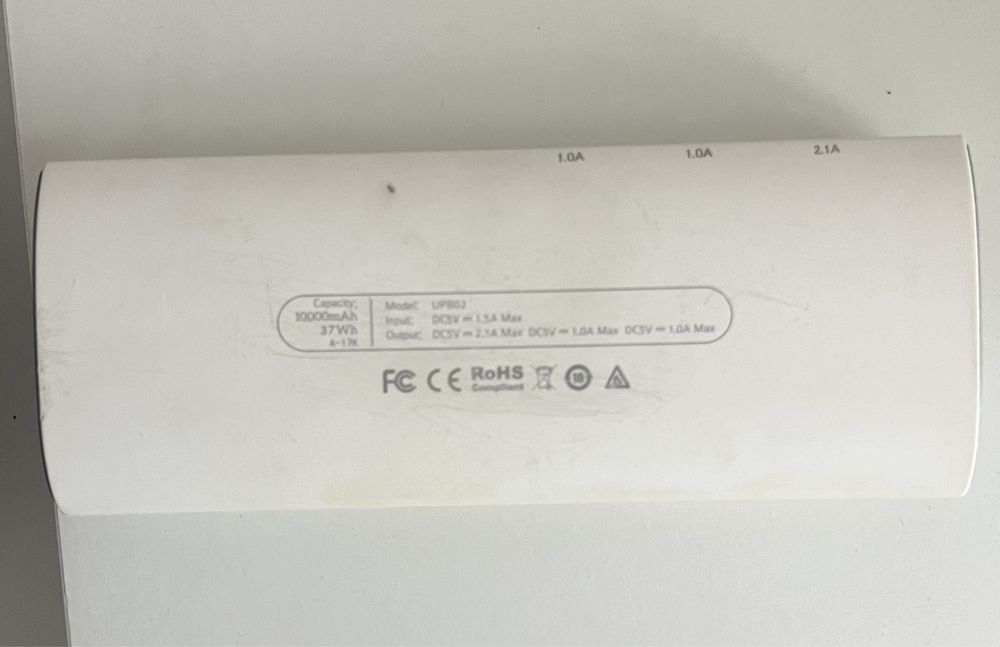 Power Bank, 10000mAh (37Wh), 50W