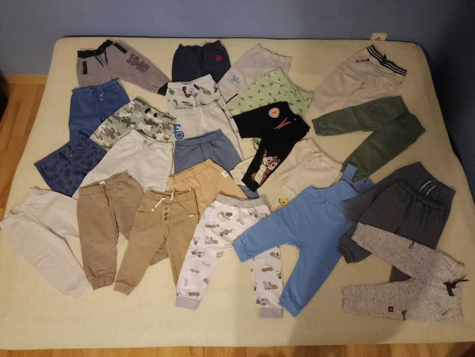 praktyczne ubranka dla chłopca MEGA OGROMNA paka rozmiar 86