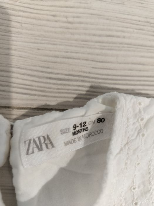Біла дитяча блуза Zara 80
