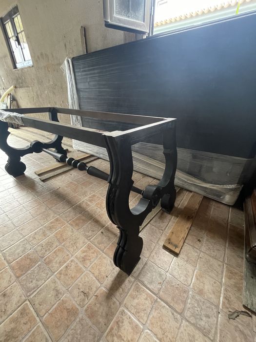 Mesa madeira maçica preta
