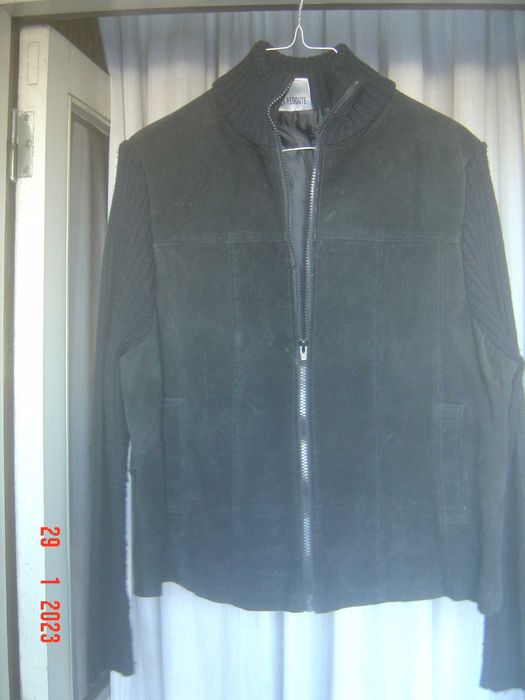 Blusão  de  Camurça ,  preto