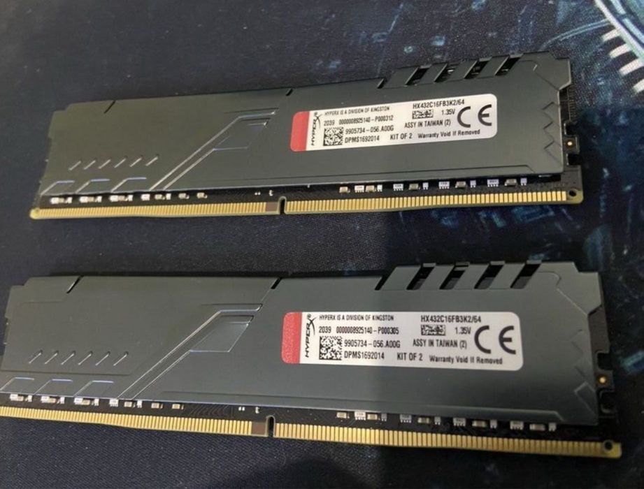 Ddr4 64gb оперативна памʼять Hyperx fury