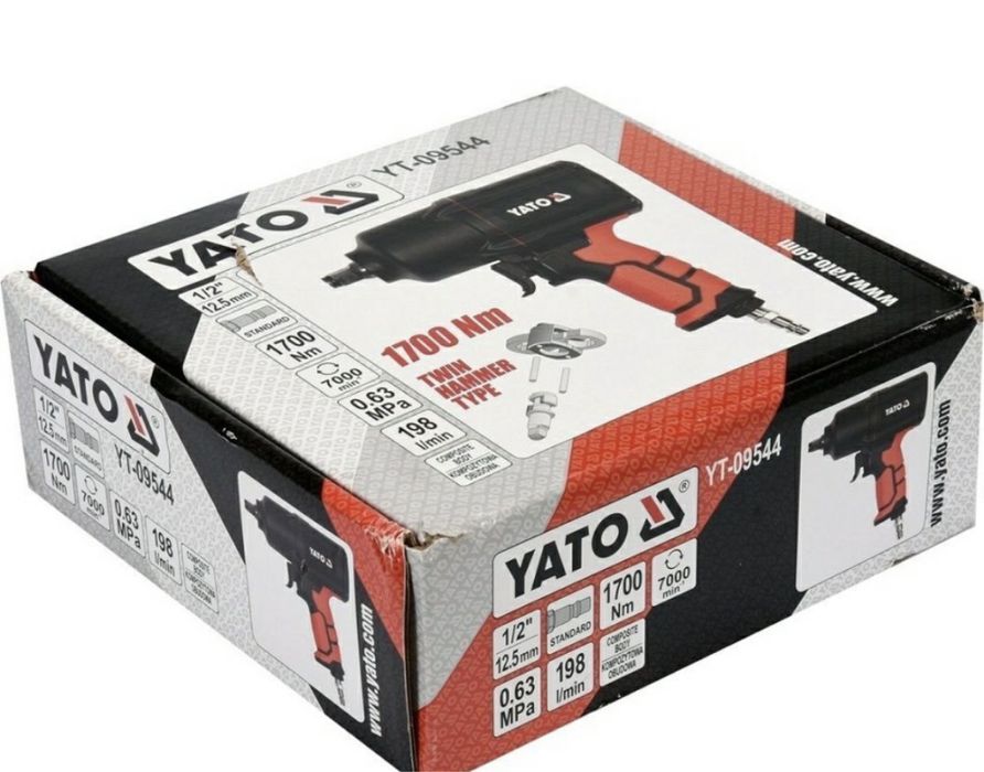 Пневматичний ключ YATO 1/2  1700 Нм гайковерт YT-09544