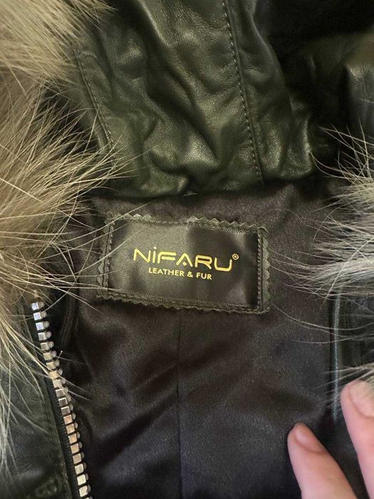 Куртка із натуральної шкіри. Дуже тепла. Натуральне хутро.