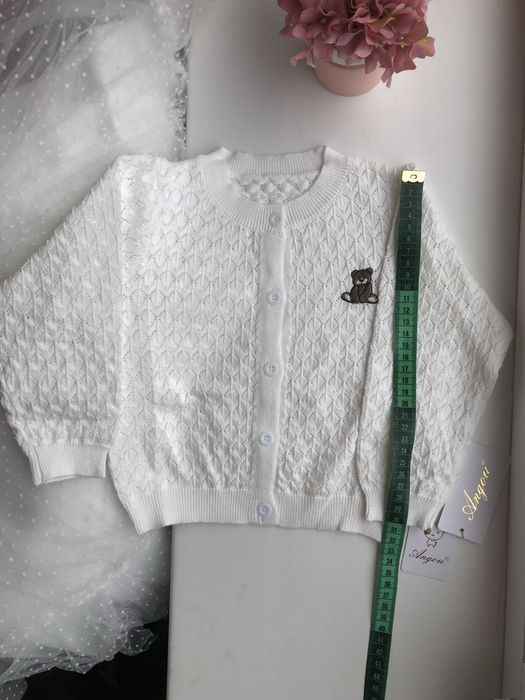 Болеро светр дитячий білий шубка дитяча накидка на плаття светр