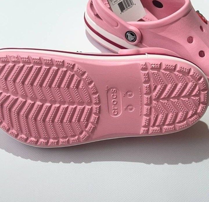 Жіночі сабо   Crocs bayaband pink/крокс баябенди+jibbitz