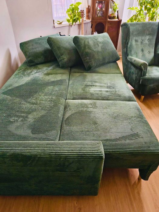 Kanapa MILANO i fotel uszak WERINA - BODZIO, używane kilka miesięcy !