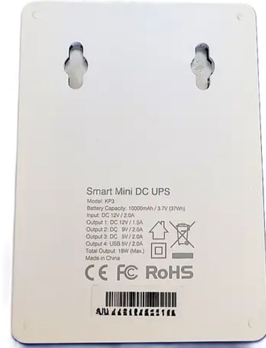 ДБЖ для роутера та терміналу ONU MARSRIVA KP3 UPS 18W