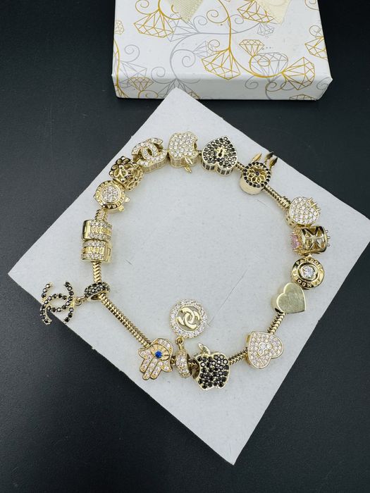 Nowa zlota bransoletka modulowa proba 585 waga 35,61g