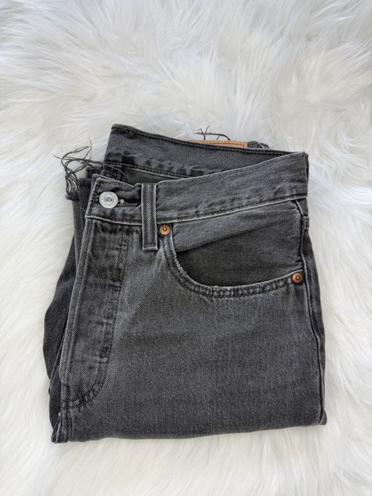 Levi’s 501 Original damskie spodnie jeansowe bawełniane szare rozmiar W26 L30