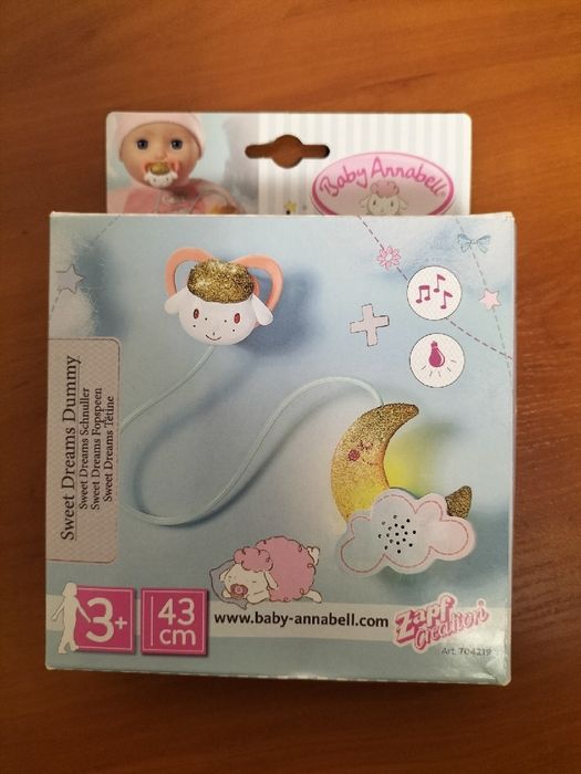 Smoczek interaktywny dla lalki Baby Annabell światło Dźwięk Sweet Drea