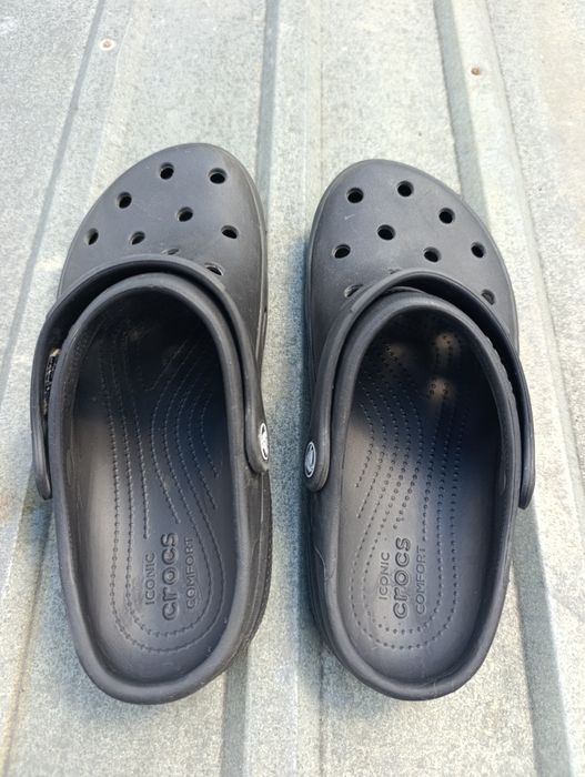 Crocs M6 W8 кроксы 37 38 размер черны на подростка мальчикае оригинал