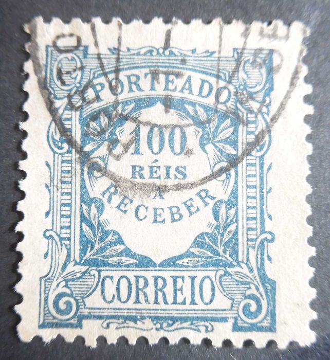 Selos Portugal 1904- Portugal 2ª Parte 100 Reis Porteado usado