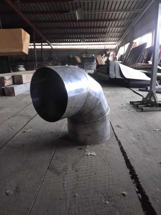 Kolano kominowe fi180, stal nierdzewna szt.2