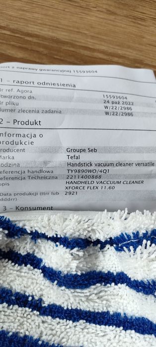 Tefal końcówka mopująca
