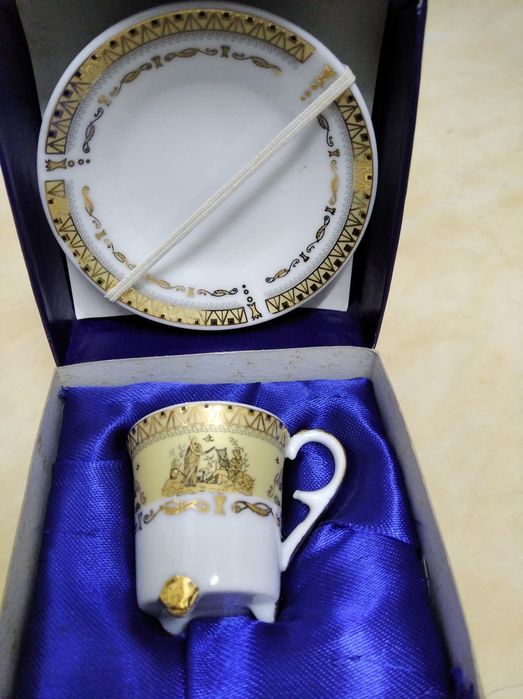 Chávena e pires  miniatura loiça Limoges