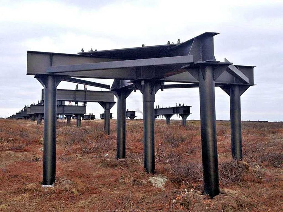 Геошуруп, сваи винтовые, фундамент, монтаж, палі, гвинтові, сваї