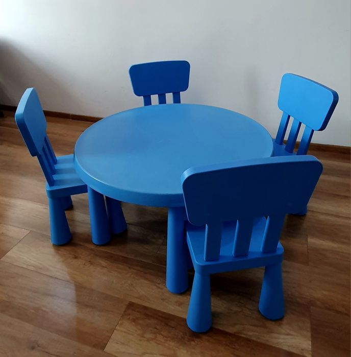 Stolik i 4 krzesła mamut ikea
