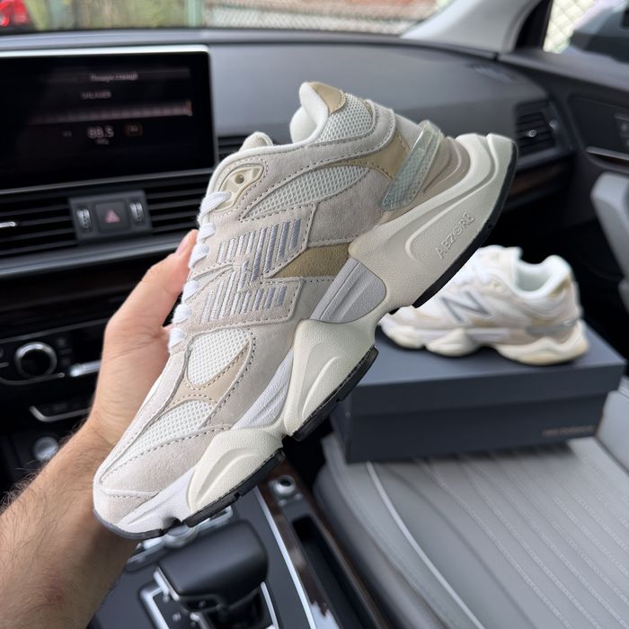 Жіночі кросівки нюбеланс бежеві замша New balance 9060 beige