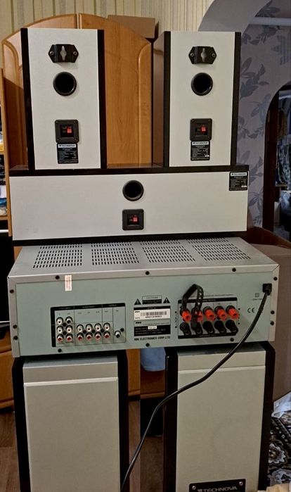 Музичний центр technova 5.1 колонки домашній кінотеатр, DVD плеєр BBK