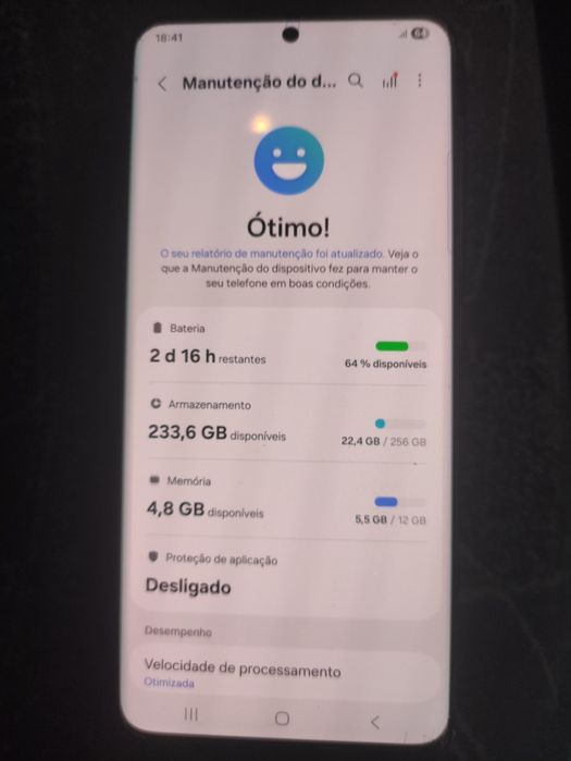 Samsung s 21 ultra como novo capa e caixa.
