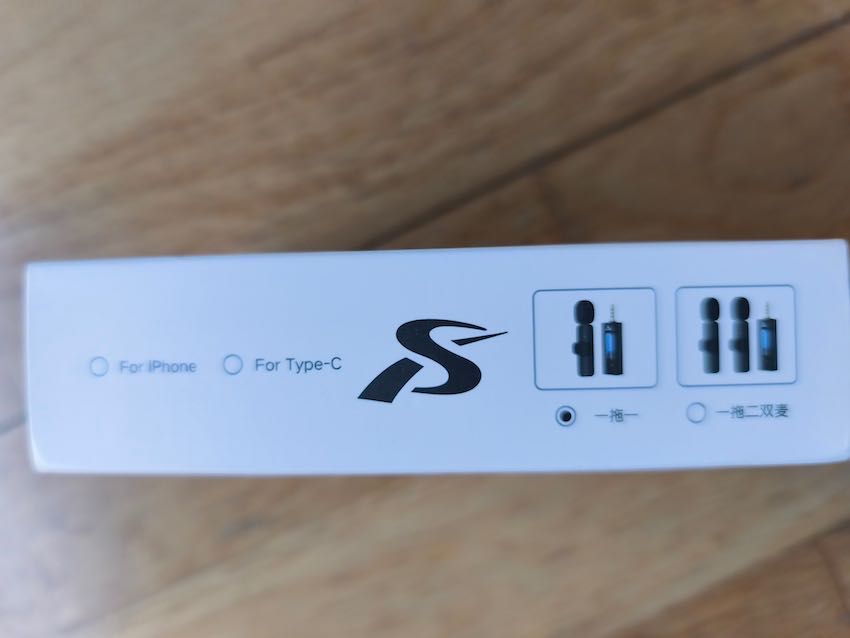 Microfone sem fios - novo - dentro da caixa