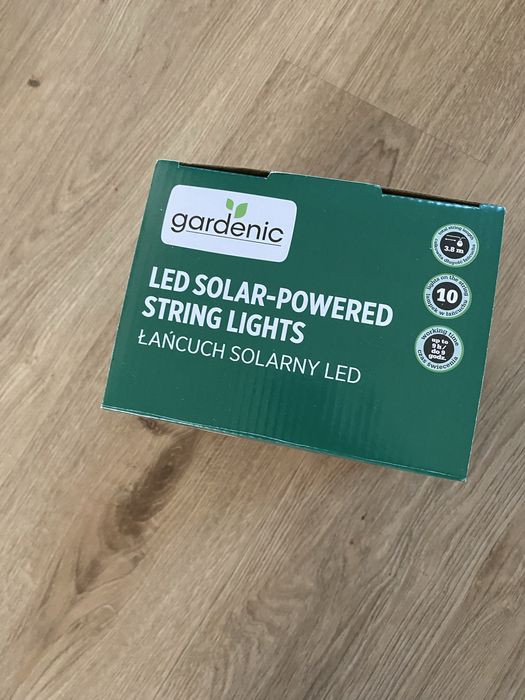 Lancuch solarny led 3.8m 10 lampek gardenic