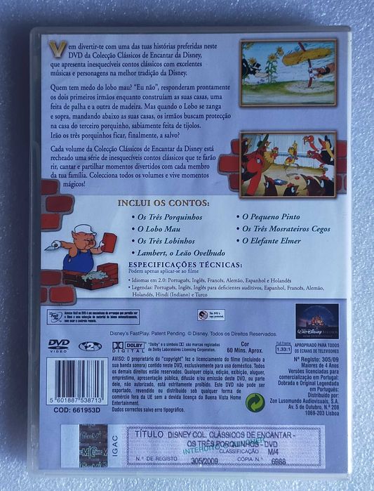 Dvd- Os Três Porquinhos