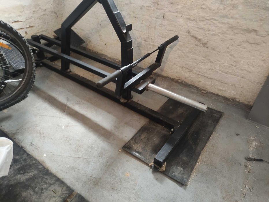 Ławka na plecy przyciąganie końca sztangi z podporą SZULTKA T-bar