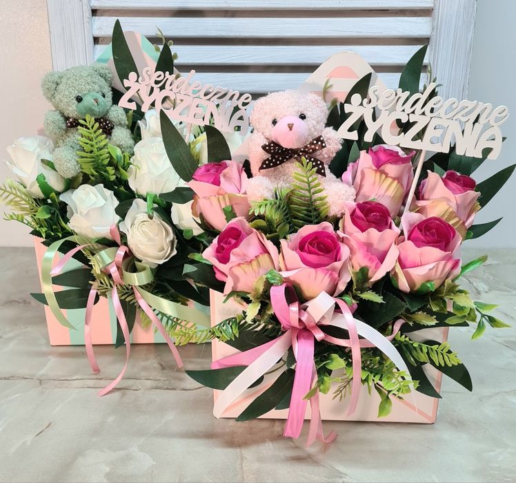 Kompozycja stroik upominek prezent dzień babci