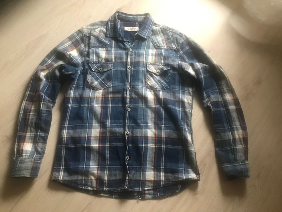 Koszula męska-chłopięca  sportowa w kratę