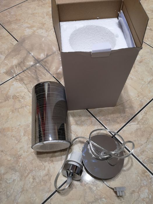 Srebrne lampy 3 sztuki nowe nieużywane