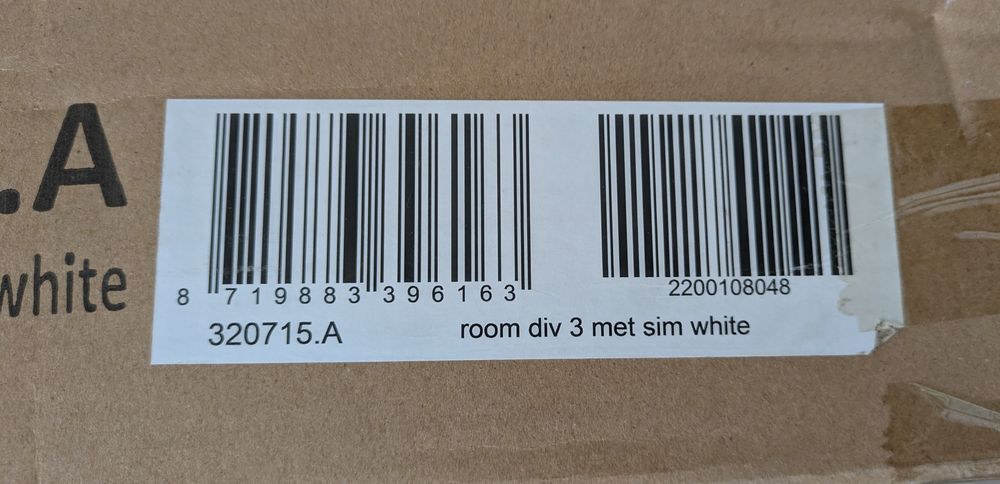 Biombo novo, caixa selada