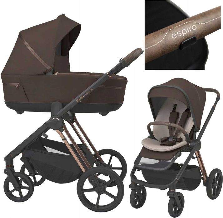 Espiro Miloo 2.0 Kolor Excellente Chocolade (NOWY) wielofunkcyjny 2w1 (OKAZJA) + akcesoria