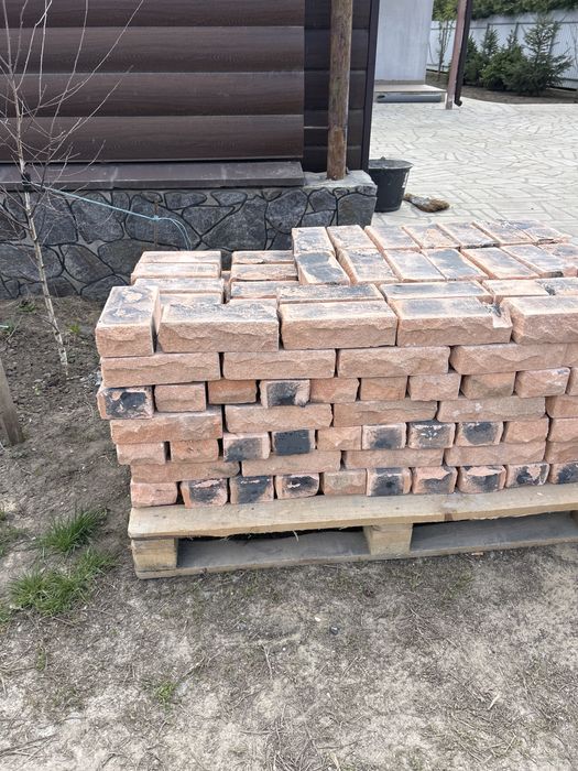 Продам рвану цеглу колір персик