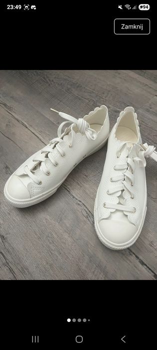 Nowe  białe trampki Converse 37