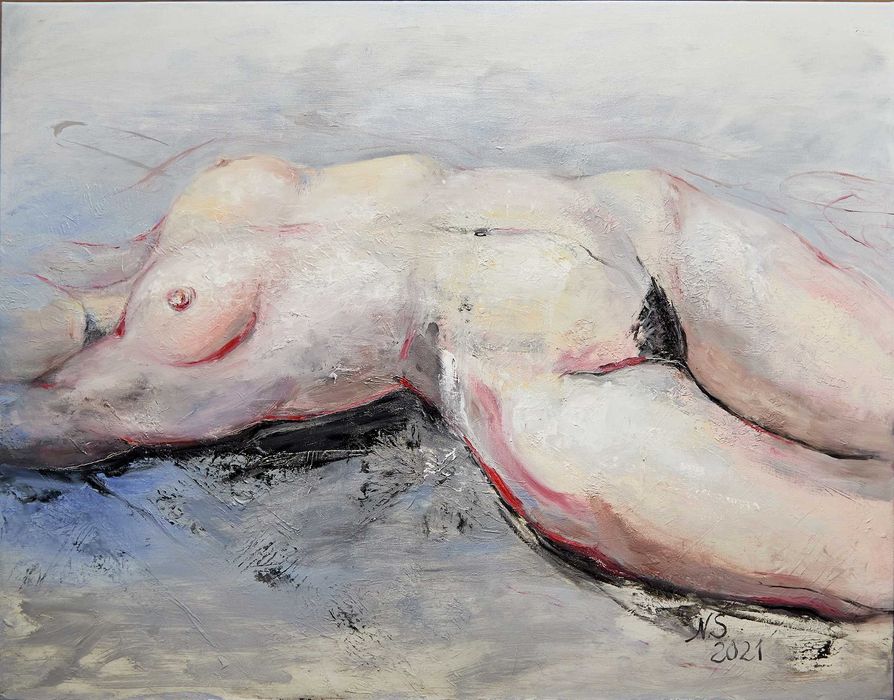 Картина. "Ню 1" 2021 р., полотно на підрамнику, олія, 90х70 см