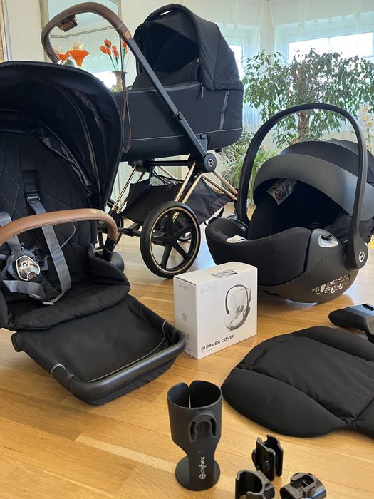 ZADBANY cybex priam 2.0 rose gold 3w1 gondola spacerówka fotelik samochodowy cloud Z