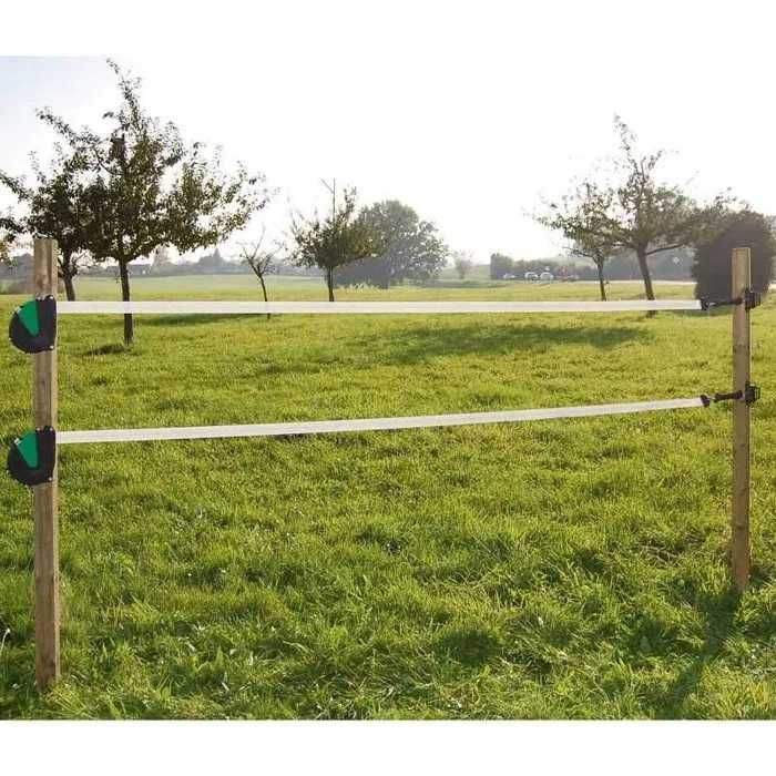 Zestaw bramowy do ogrodzeń elektrycznych Flexigate z taśmą, 7,5mx40mm