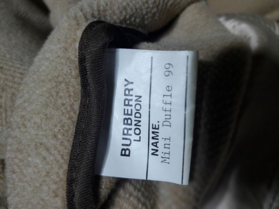 Burberry вовняне пальто-дафлкот