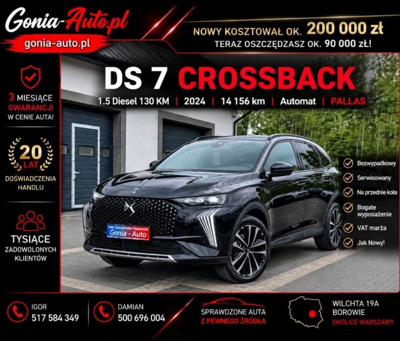 DS Automobiles DS 7 Crossback Bezwypadkowy_Pallas_Jak_Nóweczka_Koniecznie_Sprawdź_Polecam