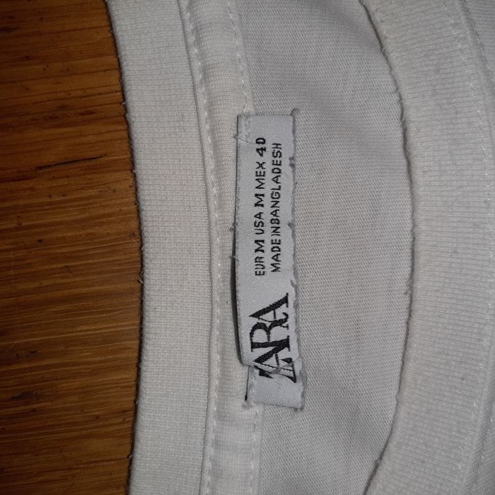 Мужская белая футболка Zara / Базовая футболка Зара (M)