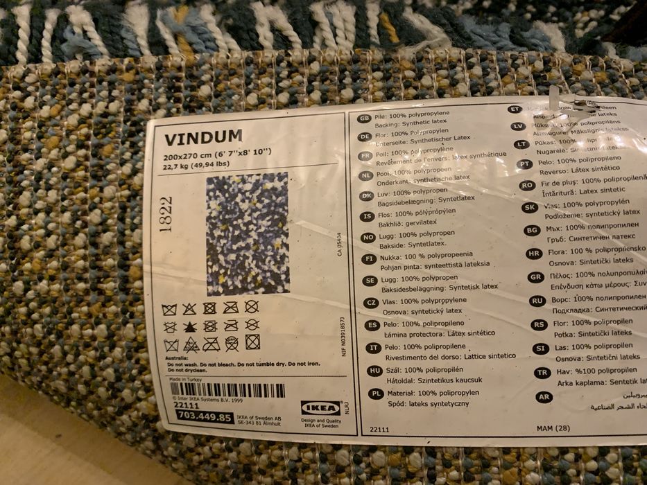 Tapete IKEA VINDUM - 2 M x 2,70 M