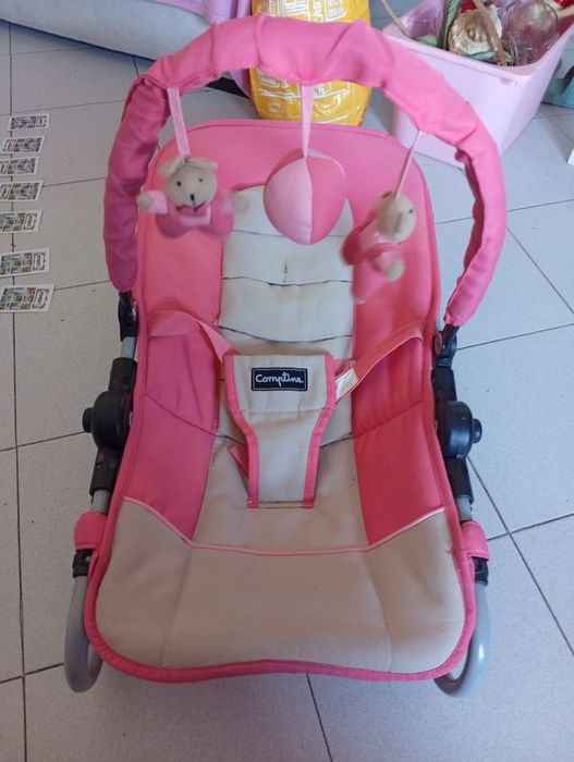 Espreguiçadeira rosa