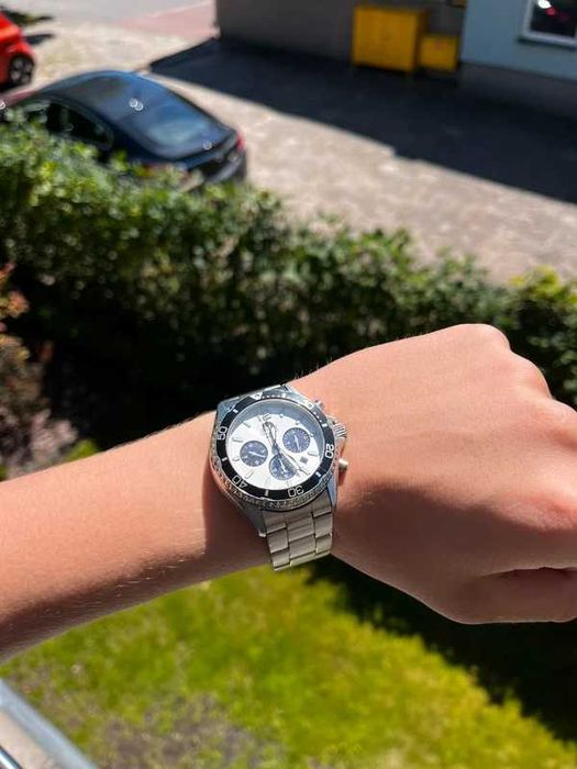 Zegarek Orient panda solar chronograph full set